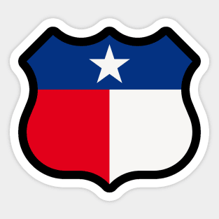 Texas Sign Shield / Tejas Signo Escudo Sticker